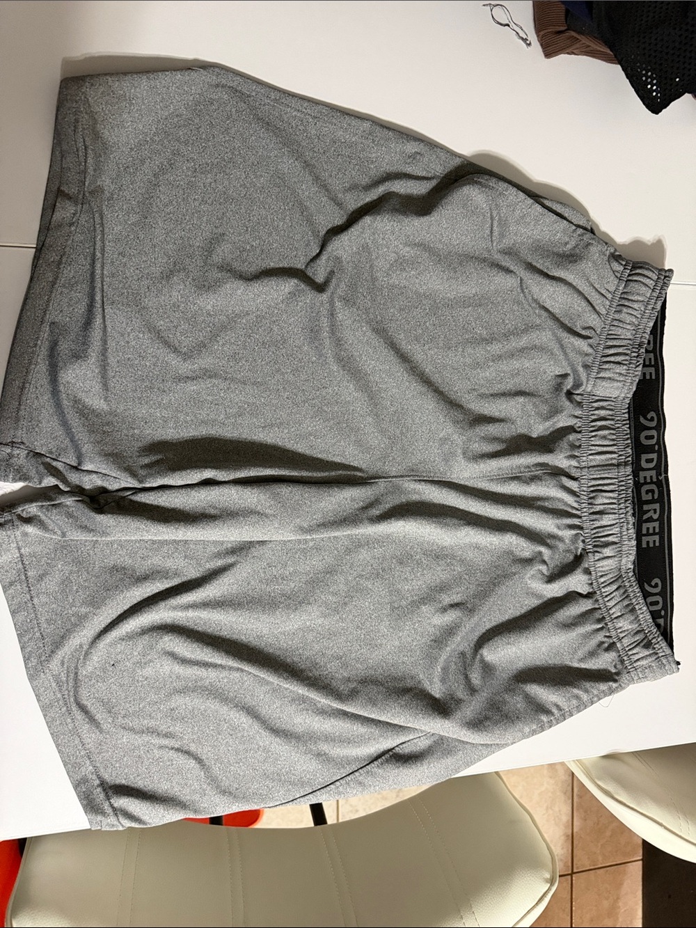 90 Degree Men’s Athletic Shorts in Heather Gray